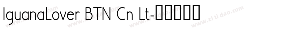 IguanaLover BTN Cn Lt字体转换